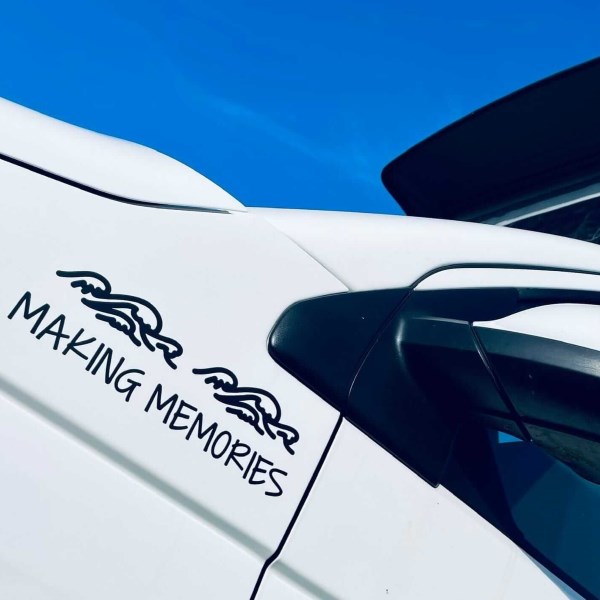 Vinyl sticker making memories