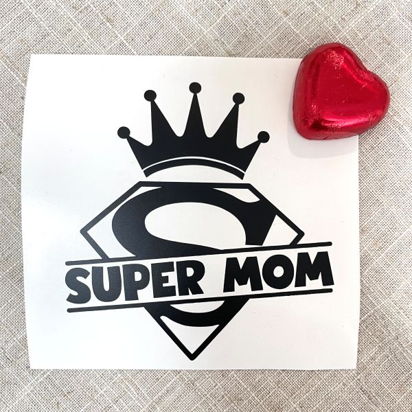 vinyl sticker super mom