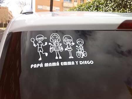Family decals for cars