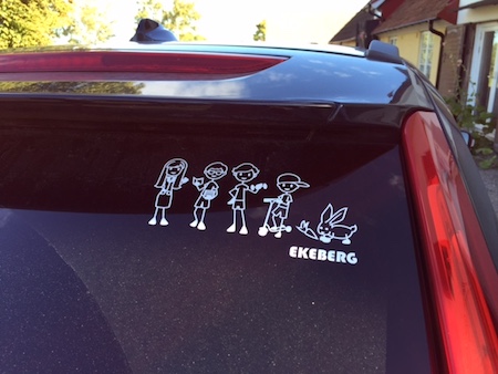 Family stickers are cool car stickers